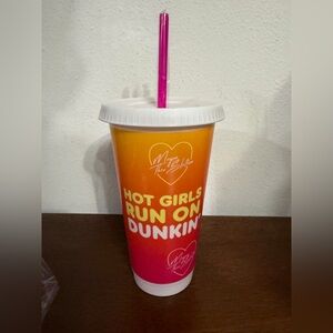 Dunkin' x Megan Thee Stallion "Hot Girls Run on Dunkin'" tumbler limited edition